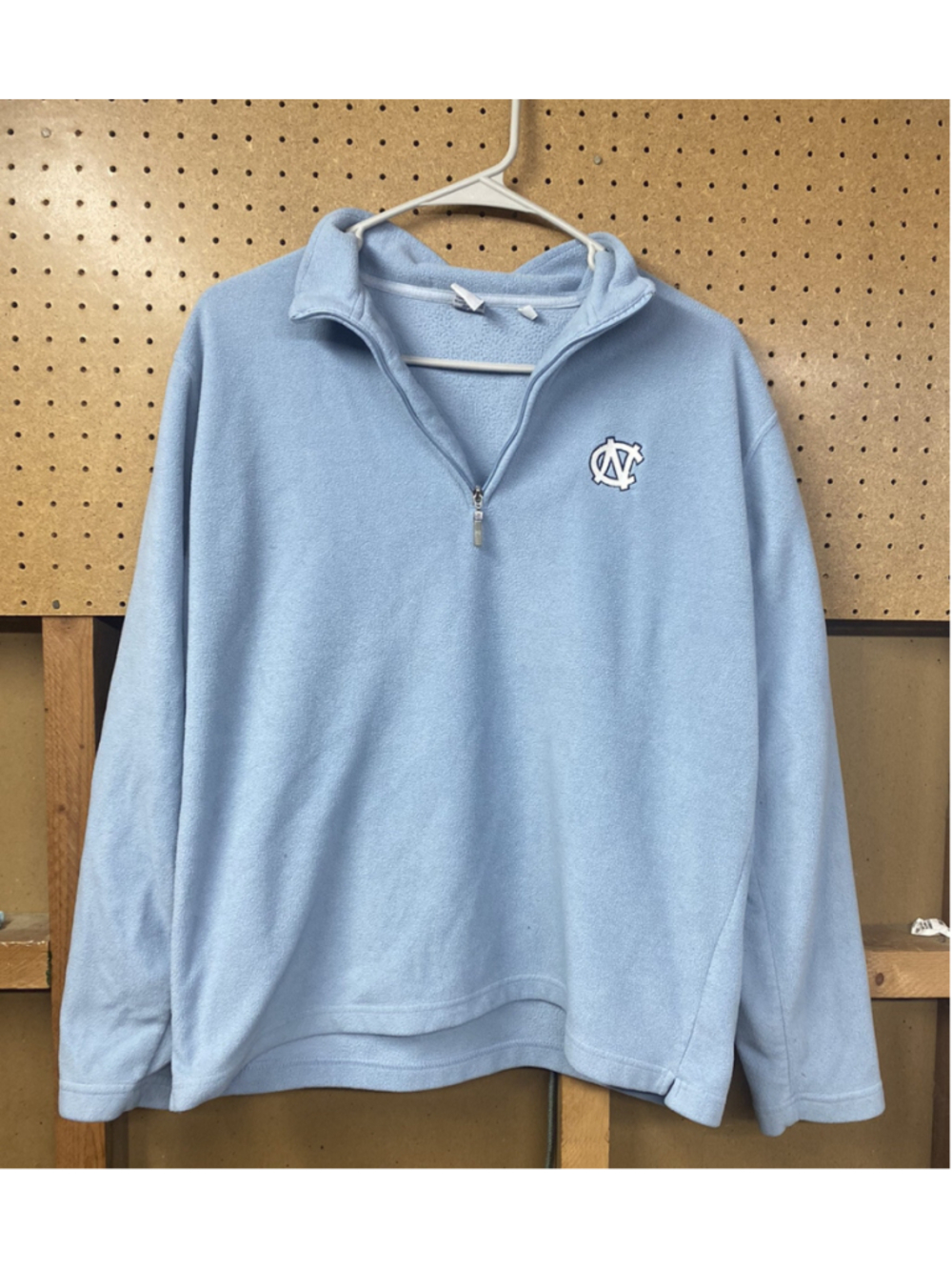 North Carolina Tar Heels NCAA Womens 1/4 Zip Sweatshirt Size Large